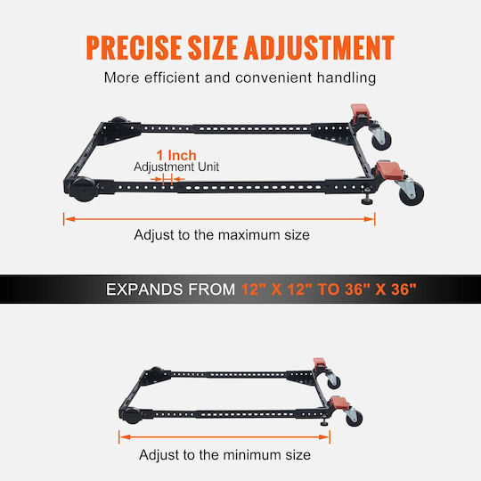 Vevor Mobile Base Heavy Duty Universal Stand 500 Lbs Χωρητικότητα Μηχανήματα Εργαλείων