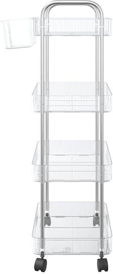 vidaXL Commercial Kitchen Food Cart for Dish Baskets H95xW37xD28cm