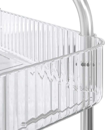 vidaXL Küchenwagen für gewerbliche Küche für Geschirrkörbe H43.5xB37xT28cm