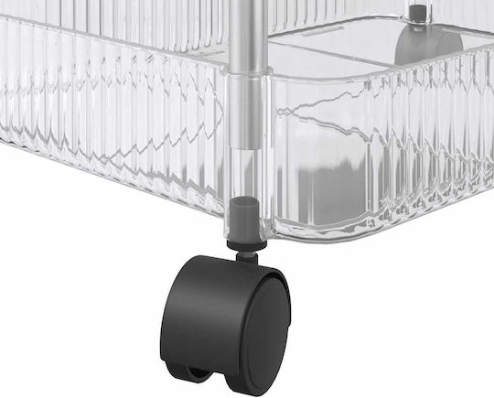 vidaXL Commercial Kitchen Food Cart for Dish Baskets H95xW37xD28cm