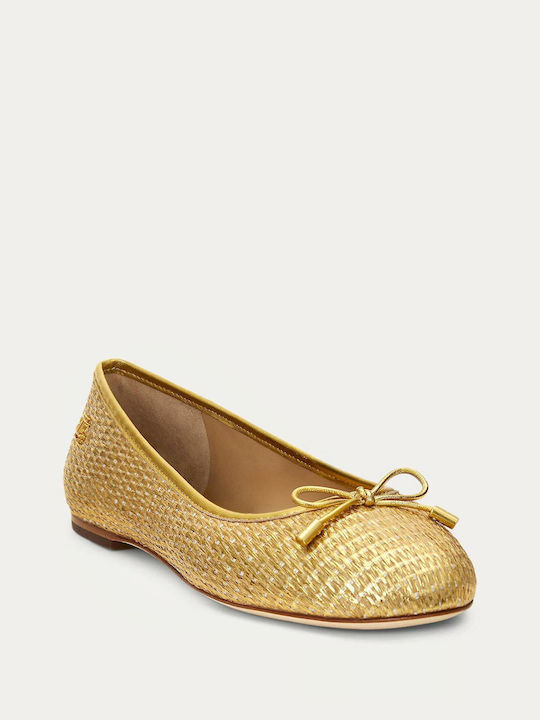 Ralph Lauren Ballerinas Gold