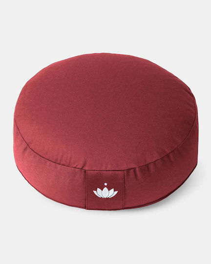 Lotuscrafts Meditationskissen Lotus Bordeaux Maße 31 × 10 cm