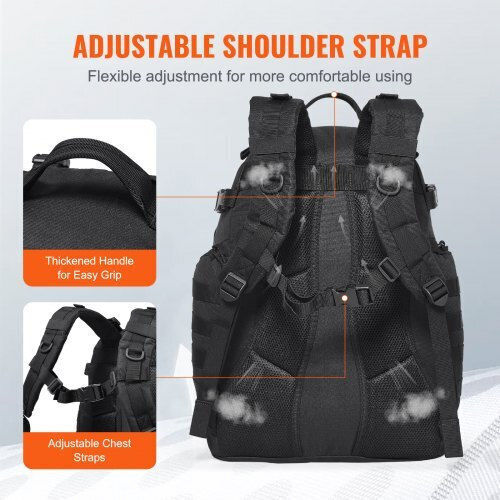 Vevor Military Backpack Backpack made of Polyester Black 40lt