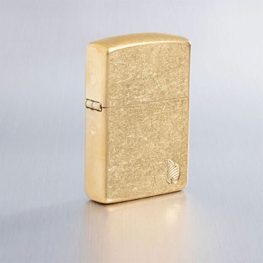 Zippo Armor Αναπτήρας Φλόγας σε Χρυσό χρώμα