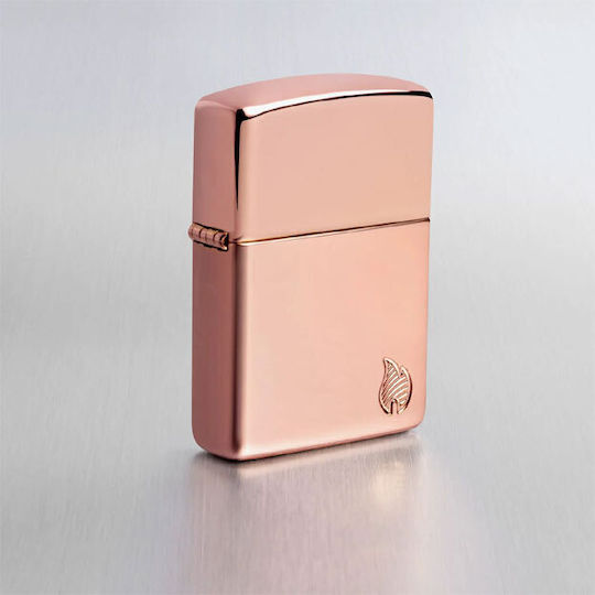 Zippo Armor High Polish Αναπτήρας Φλόγας σε Ροζ Χρυσό χρώμα