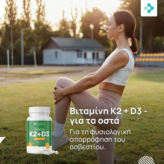 FutuNatura Κ2 + D3 Βιταμίνη για την Υγεία των Οστών 200mg 90 ταμπλέτες