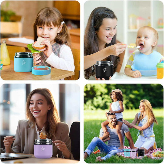 Cool'NMore Inox Thermo Lunch Box Black 600ml