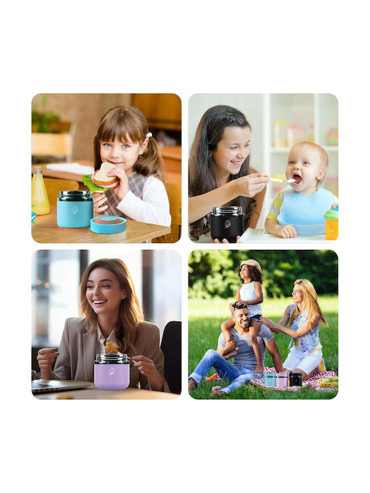 Cool'NMore Inox Thermo Lunch Box Black 350ml