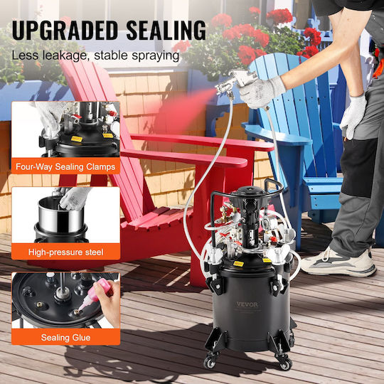 Vevor Air Spray Paint Gun Floating Tumbler 1.5mm