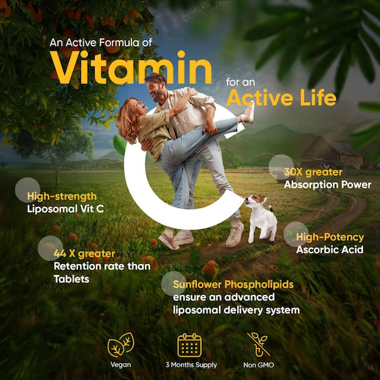 WeightWorld Liposomal Vitamin C Витамин за Кожата & Антиоксидантно действие 1000мг 180 капси