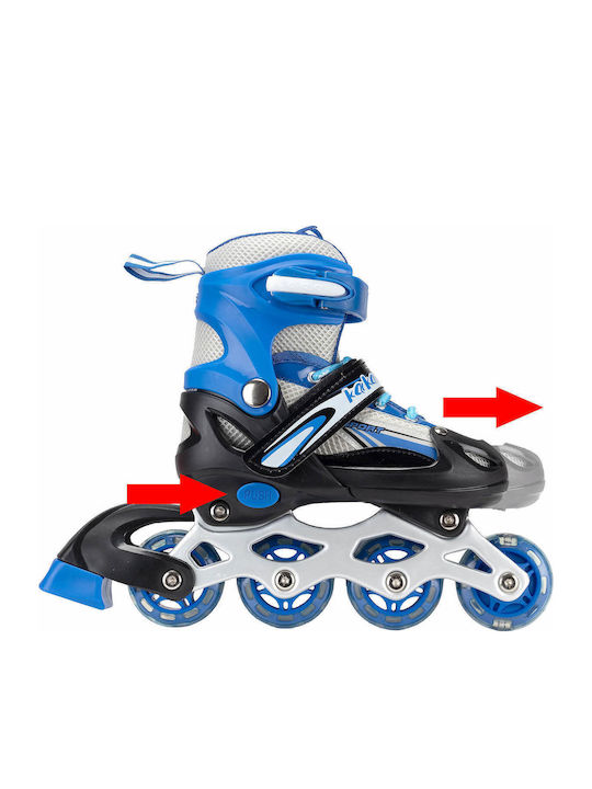 Action One Adult Kids Adjustable Inline Roller Junior Blue Size S 31-34