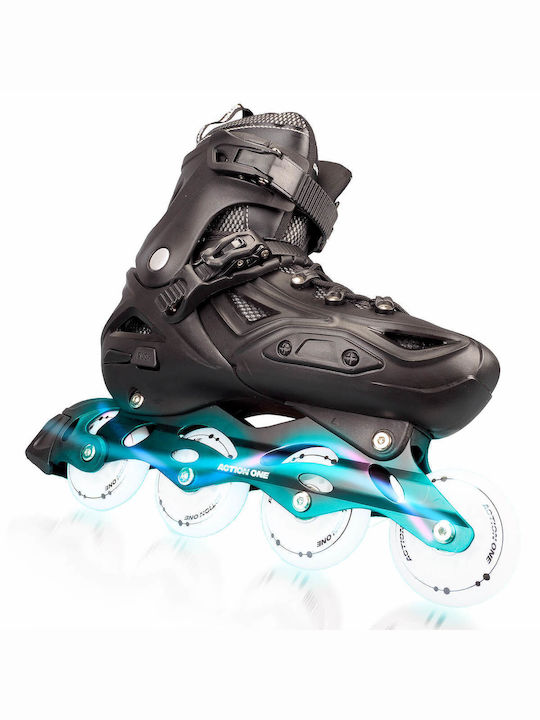 Action One Adult Adjustable Inline Roller All Black Size L 41-44