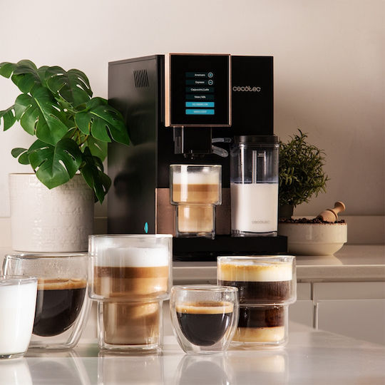Cecotec Cremmaet Compactccino Automatic Espresso Coffee Machine 1350W Pressure 19bar Black