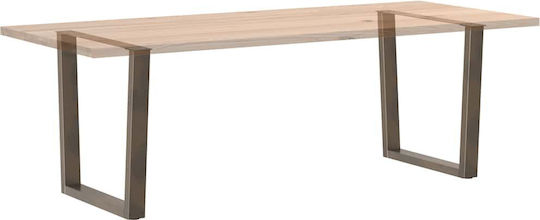 vidaXL Metallic Furniture Leg 2 Pieces Suitable for Table Coffee Table Office 80x72cm Brown