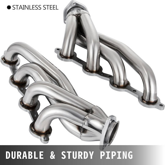 Vevor Exhaust Header Set 1 3/4" Turbo Exhaust Headers Stainless Steel Exhaust Manifold Headers Shorty Engine Ls Swap Exhaust Headers Chevy Ls1 Ls2 Ls3 Ls6 Ls10 Suv Truck Car
