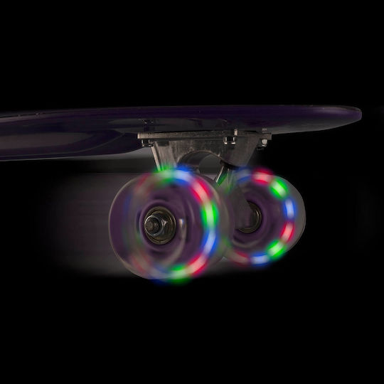 Action One Penny Board Complet Music Rhythm 56 X 15 Cm Roți cu LED-uri