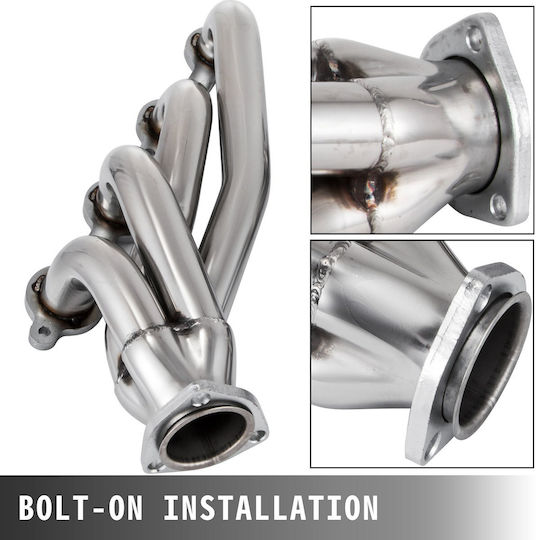 Vevor Exhaust Header Set 1 3/4" Turbo Exhaust Headers Stainless Steel Exhaust Manifold Headers Shorty Engine Ls Swap Exhaust Headers Chevy Ls1 Ls2 Ls3 Ls6 Ls10 Suv Truck Car