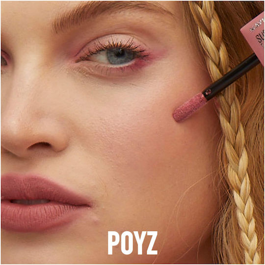 Maybelline Super Stay Teddy Tint Lang anhaltend Flüssig Lippenstift Matt 25 Baby Tee 5ml
