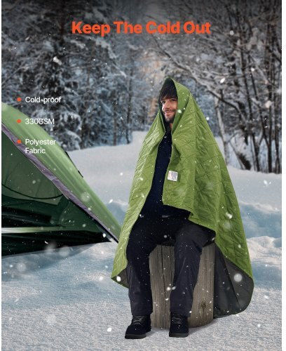 Vevor Microfiber Body Towel 330gr/m² Green 139.7x208.28cm