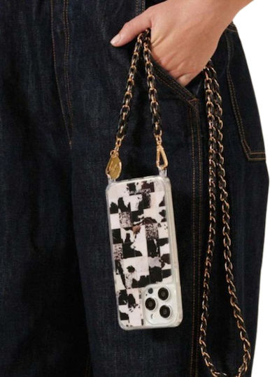 La Coque Francaise Kette Lang Lou Schwarz & Gold Damen Metall