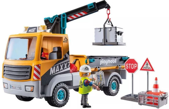 Playmobil Action-Helden LKW mit Kran für 4-10 Jahre