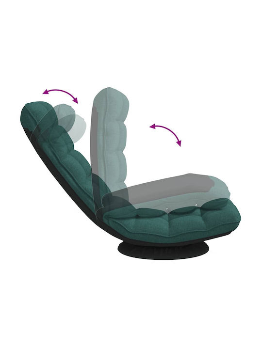 Armchair Swivel Dark Green 70x51x79cm