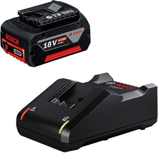 Bosch Battery Set Lithium Capacity 4Ah 18V with Charger GBA