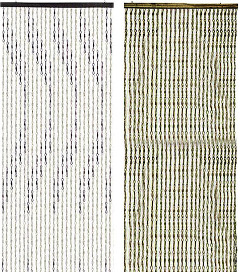 HOMie 101271 Κουρτίνα Πόρτας από Ύφασμα Εκρού 180x90cm 81-251