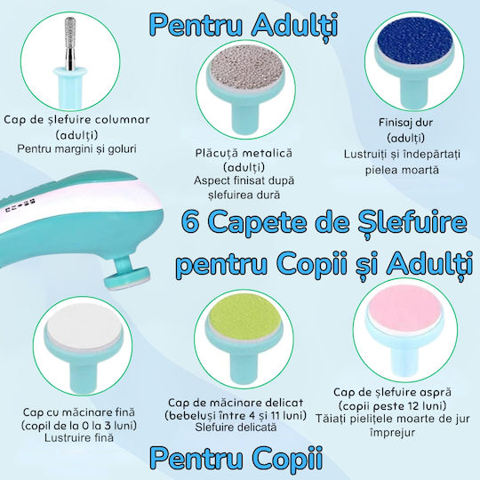 Pilă Electrică Pentru Bebeluși Albastră