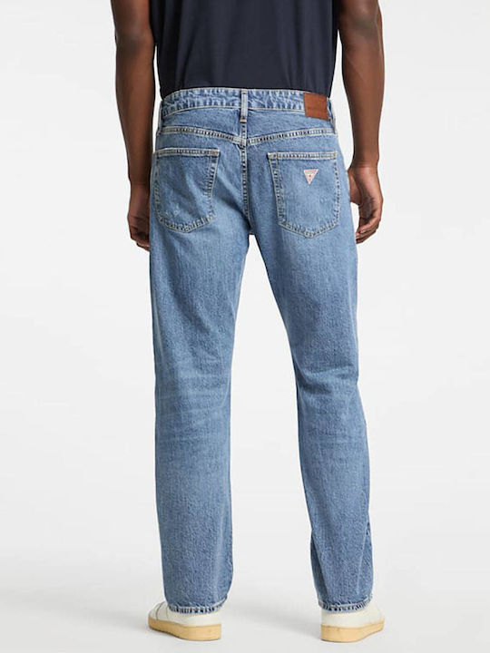 Men's Jeans Pants with Regular Straight Fit Jean Blue