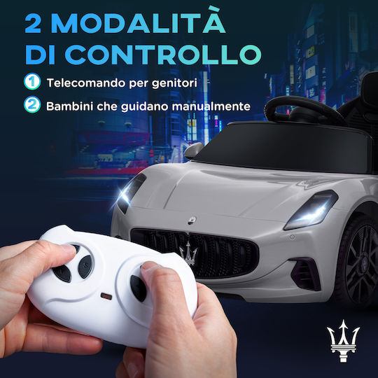 Maserati Gran Turismo Folgore Cu Un Loc Cu Telecomandă Licențiat 12 Volți Gri Pentru 3+ Ani