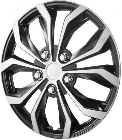 Vevor Car Hubcap Set with Chevrolet Emblem 16" 4pcs Silver /Black