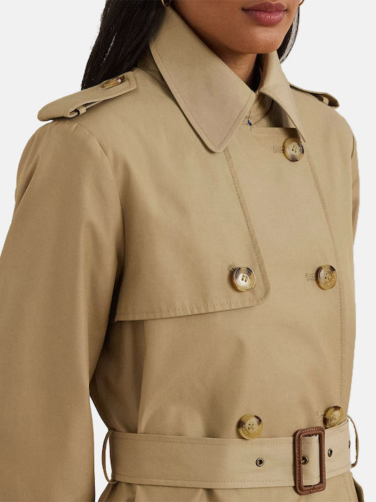 Women's Sandy Brown Trench Coat