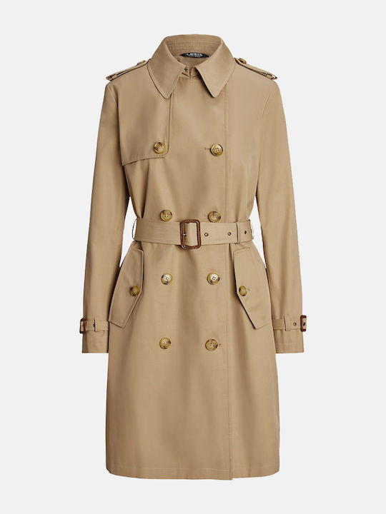 Women's Sandy Brown Trench Coat