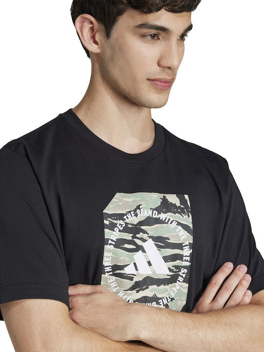 Camo T-shirt Μαυρο