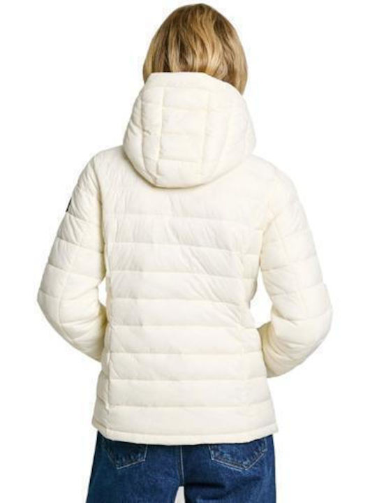 Pepe Jeans Jacket Puffer Mousse White