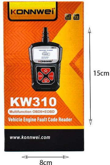 Автомобилна Диагностика с Екран OBD 2 с Кабел