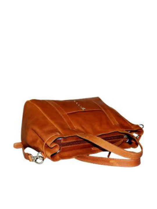 Leder Damentasche Handtasche Tabac Braun