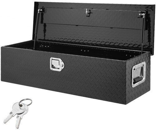 Vevor Durable Aluminum Truck Tool Box Black 39"x13"x10" Lczxg39x13x10bivqv0