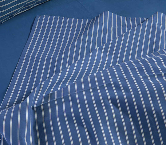 Nef-Nef Homeware Nautica Coast Σετ Σεντόνια King Size 280x270εκ. Navy Μπλε (4τμχ)