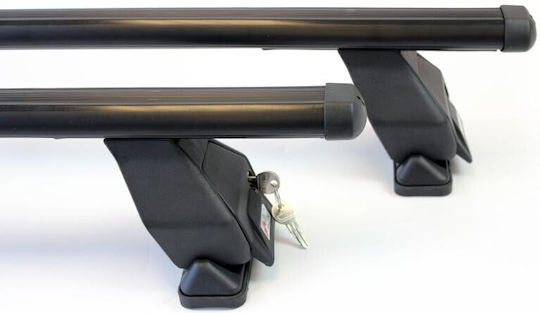 Menabo Bare De Acoperiș Pentru Mașină Oțel Tema 112cm Pentru BMW Seria 1 E87 5D 2004-2011 Cu Picioare Pentru Portbagaj De Acoperiș Și Blocare