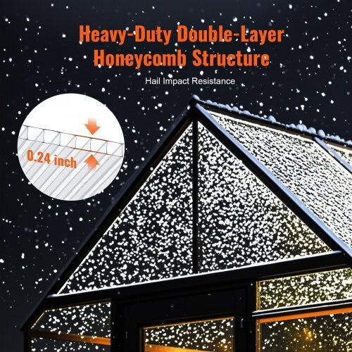 Vevor 15 Polycarbonate Greenhouse Sheets 2' X 4' X 0.24'' Slwdbbstm15jkn5etv0