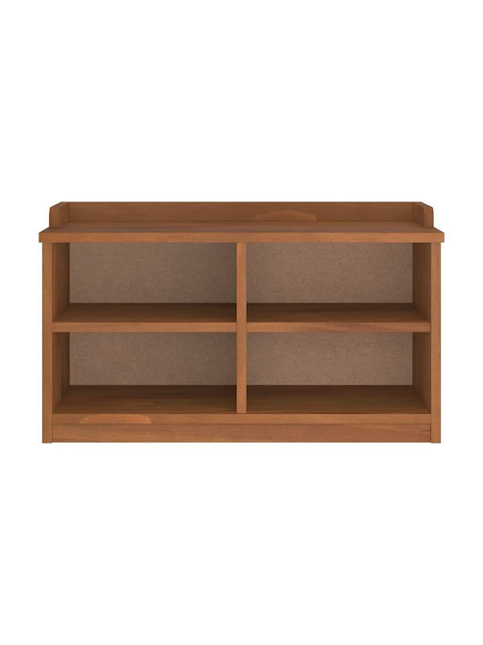 Entry Furniture with Shoe Rack & Bench Coffee 87x40x50cm