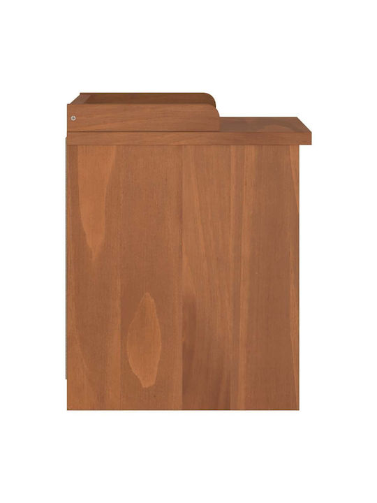Entry Furniture with Shoe Rack & Bench Coffee 45x40x50cm