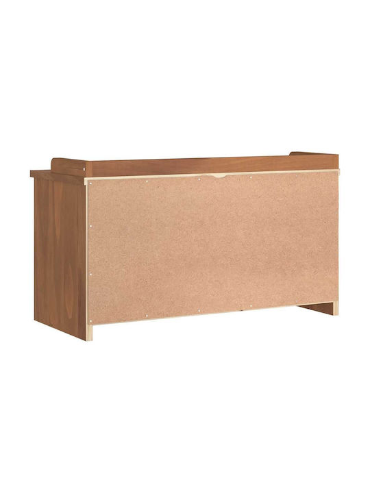 Entry Furniture with Shoe Rack & Bench Coffee 87x40x50cm