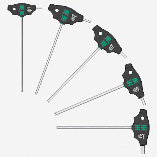 Set Wera 454/5 Hf Shk 1 Șurubelniță Mâner T Chei Hex-plus