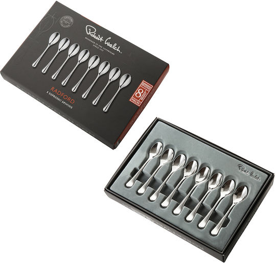 Set of Stainless Steel Espresso Spoons 8 Pcs Radford Robert Welch