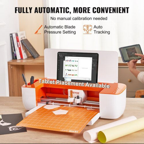 Vevor Vinyl Cutting Machine Bluetooth Compatible iOS Android Windows Mac Designs Cards & Home Decoration Qzdtskzjlykzdna00v2