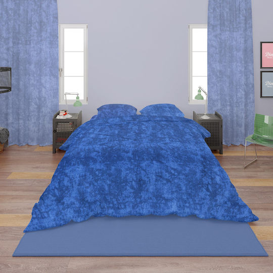 Dimcol Set Super dublu 4buc 240x270cm Premium Shadow 631 Electric Blue