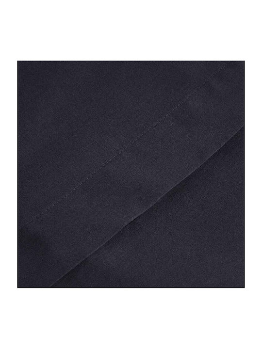 Cannon Cotton Fresh Solid Σετ Σεντόνια Υπέρδιπλα με Λάστιχο 160x200+33εκ. India Ink (4τμχ)